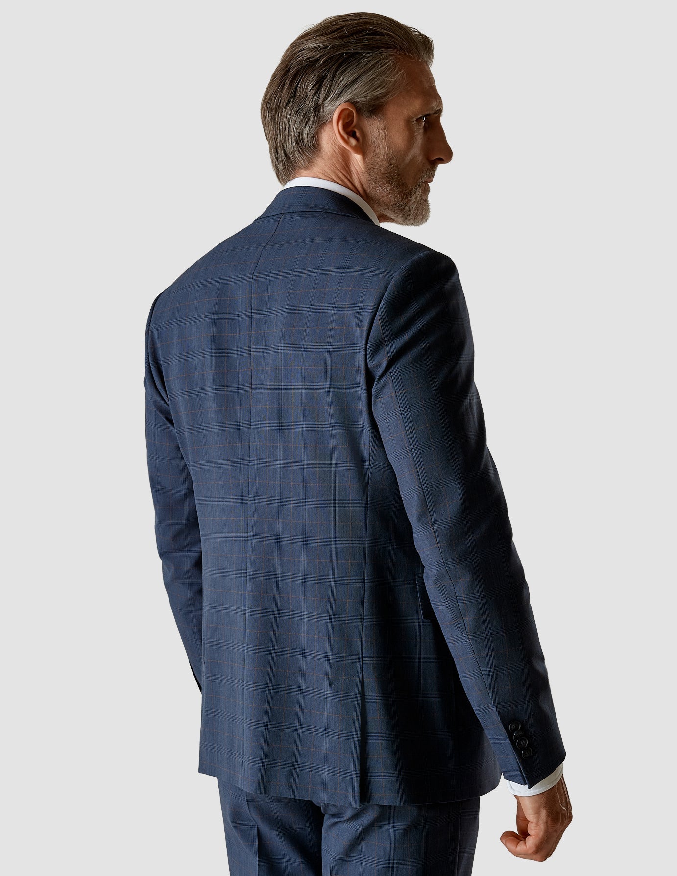 Essential Blazer Regular Royal Blue Check
